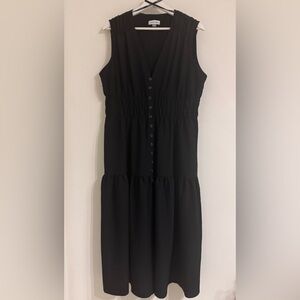 Calvin Klein Black Sleeveless Maxi Dress